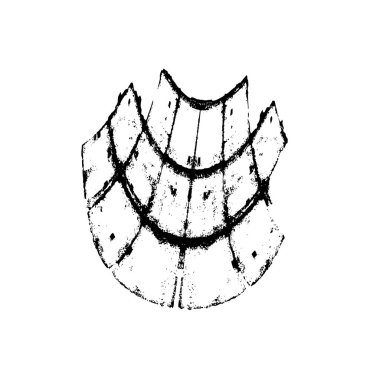 vektör eli çizilmiş mürekkep fırçası darbesi beyaz arkaplanda izole