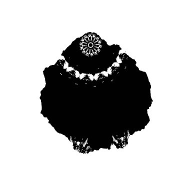 vektör eli çizilmiş mürekkep fırçası darbesi beyaz arkaplanda izole