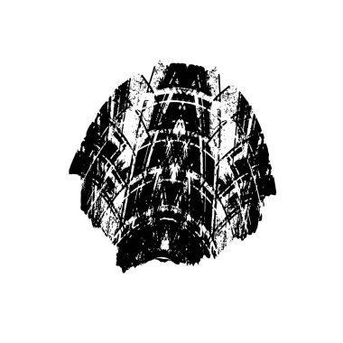 vektör eli çizilmiş mürekkep fırçası darbesi beyaz arkaplanda izole