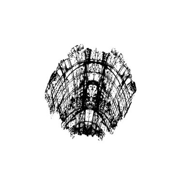 vektör eli çizilmiş mürekkep fırçası darbesi beyaz arkaplanda izole