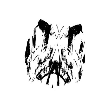 vektör eli çizilmiş mürekkep fırçası darbesi beyaz arkaplanda izole