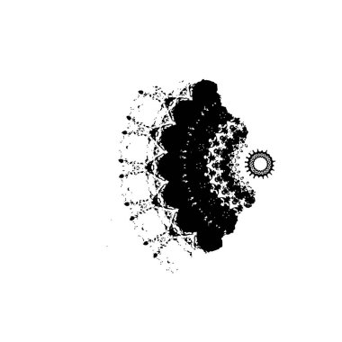 vektör eli çizilmiş mürekkep fırçası darbesi beyaz arkaplanda izole