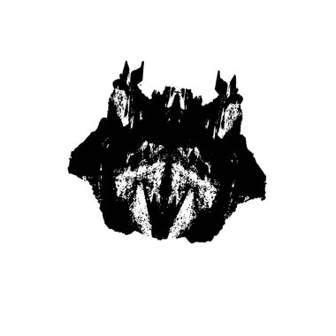 vektör eli çizilmiş mürekkep fırçası darbesi beyaz arkaplanda izole