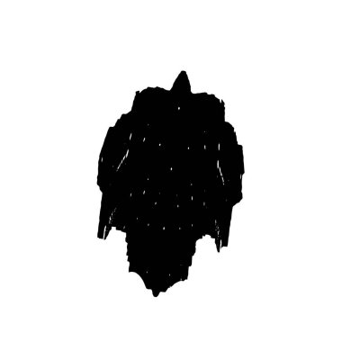 vektör eli çizilmiş mürekkep fırçası darbesi beyaz arkaplanda izole