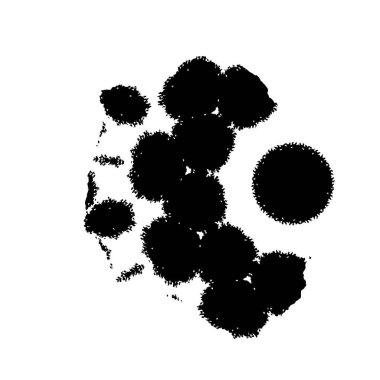 vektör eli çizilmiş mürekkep fırçası darbesi beyaz arkaplanda izole