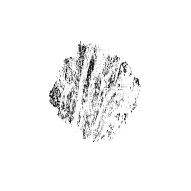 grunge siyah fırça darbesi beyaz arkaplanda izole