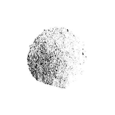 grunge siyah fırça darbesi beyaz arkaplanda izole