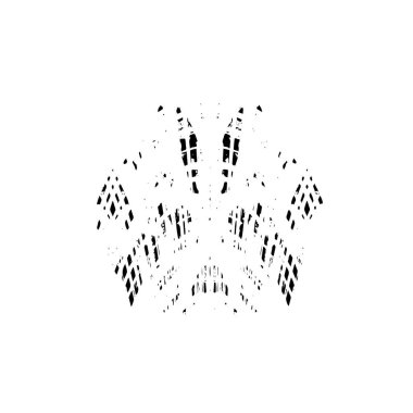 grunge siyah fırça darbesi beyaz arkaplanda izole