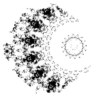 grunge siyah fırça darbesi beyaz arkaplanda izole