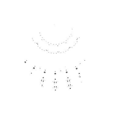 grunge siyah fırça darbesi beyaz arkaplanda izole