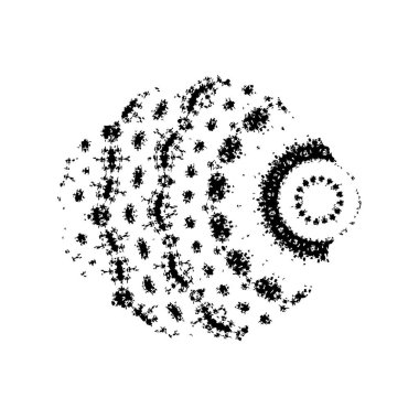 grunge siyah fırça darbesi beyaz arkaplanda izole