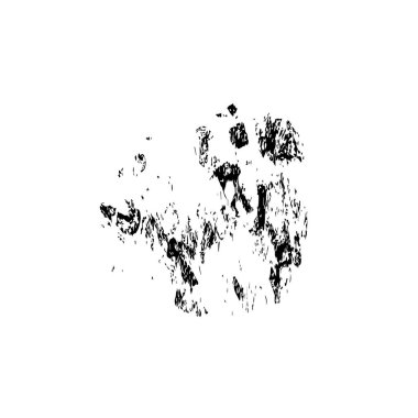 grunge siyah fırça darbesi beyaz arkaplanda izole