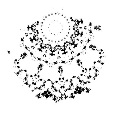 grunge siyah fırça darbesi beyaz arkaplanda izole