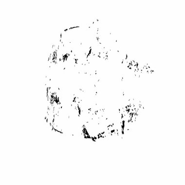 grunge siyah fırça darbesi beyaz arkaplanda izole