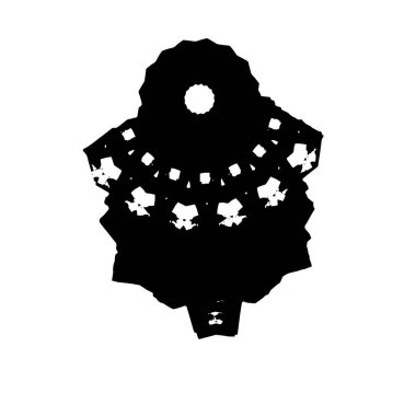 grunge siyah fırça darbesi beyaz arkaplanda izole