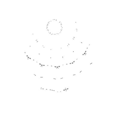 grunge siyah fırça darbesi beyaz arkaplanda izole