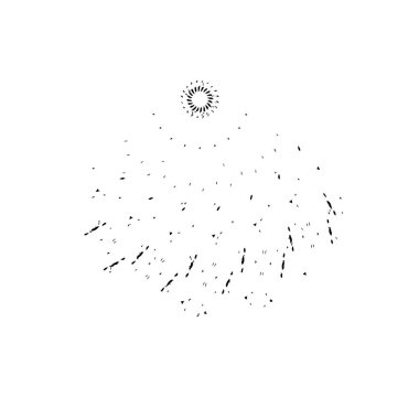 grunge siyah fırça darbesi beyaz arkaplanda izole