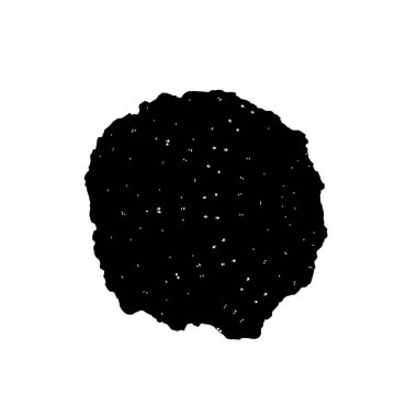 grunge siyah fırça darbesi beyaz arkaplanda izole