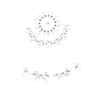 siyah fırça darbesi ve doku. Soyut el - boyanmış elementler.