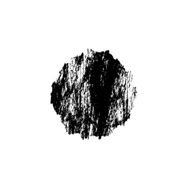 siyah fırça darbesi ve doku. Soyut el - boyanmış elementler.