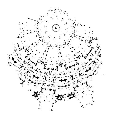 siyah fırça darbesi ve doku. Soyut el - boyanmış elementler.
