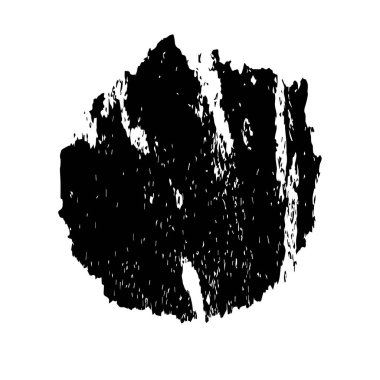 siyah fırça darbesi ve doku. Soyut el - boyanmış elementler.