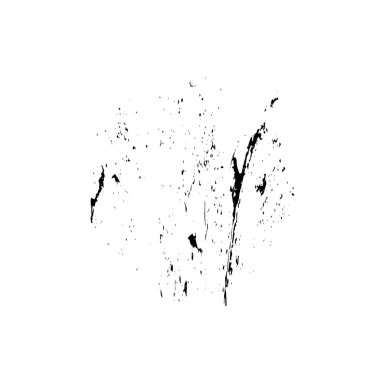 siyah fırça darbesi ve doku. Soyut el - boyanmış elementler.