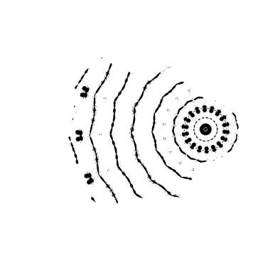 siyah fırça darbesi ve doku. Soyut el - boyanmış elementler.