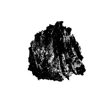 siyah fırça darbesi ve doku. Soyut el - boyanmış elementler.