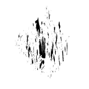 siyah fırça darbesi ve doku. Soyut el - boyanmış elementler.