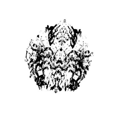 siyah fırça darbesi ve doku. Soyut el - boyanmış elementler.