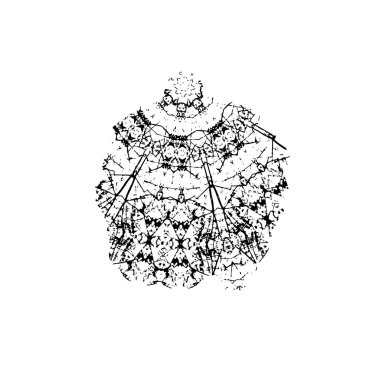 siyah fırça darbesi ve doku. Soyut el - boyanmış elementler.