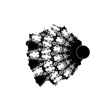 Grunge siyah fırça darbesi