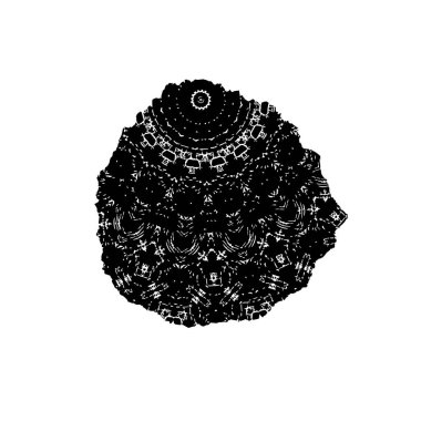 Grunge siyah fırça darbesi