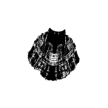 Grunge siyah fırça darbesi