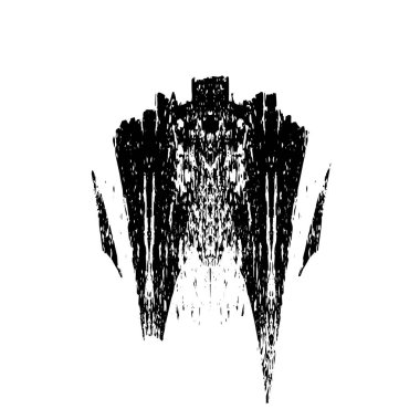 Grunge siyah fırça darbesi