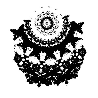 Grunge siyah fırça darbesi