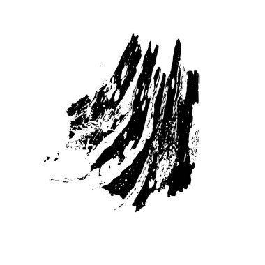 Grunge siyah fırça darbesi