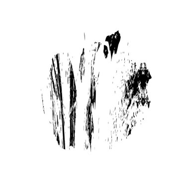 Grunge siyah fırça darbesi