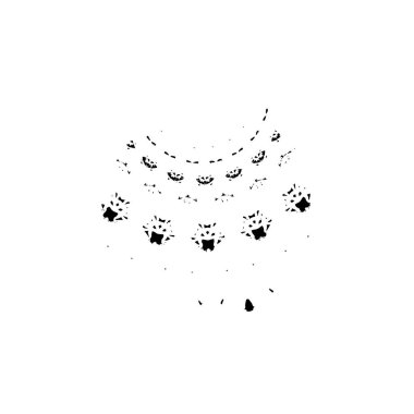 Grunge siyah fırça darbesi