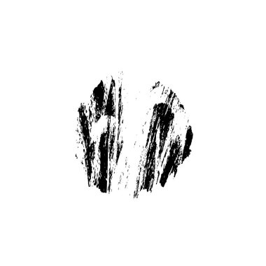 Grunge siyah fırça darbesi