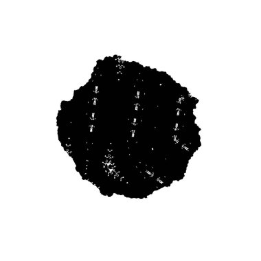 Grunge siyah fırça darbesi