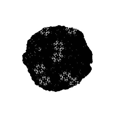 Grunge siyah fırça darbesi