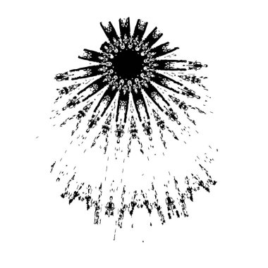 Grunge siyah fırça darbesi