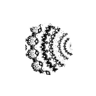 Grunge siyah fırça darbesi