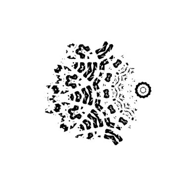 Grunge siyah fırça darbesi