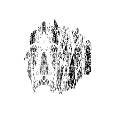 Grunge siyah fırça darbesi