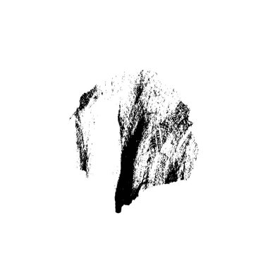 Grunge siyah fırça darbesi