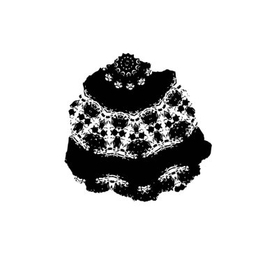 vektör siyah mürekkep fırça darbesi.