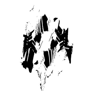 vektör siyah mürekkep fırça darbesi.